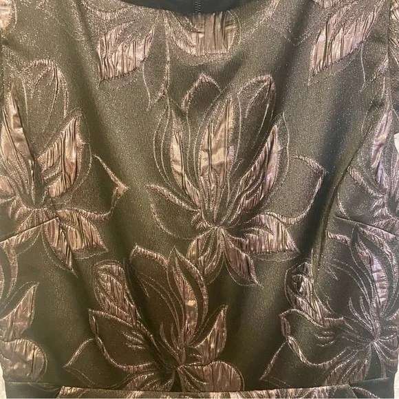 Alice + Olivia Trudy Dress Metallic Shimmer Fit & flare 6 Cocktail Party - Picture 7 of 9